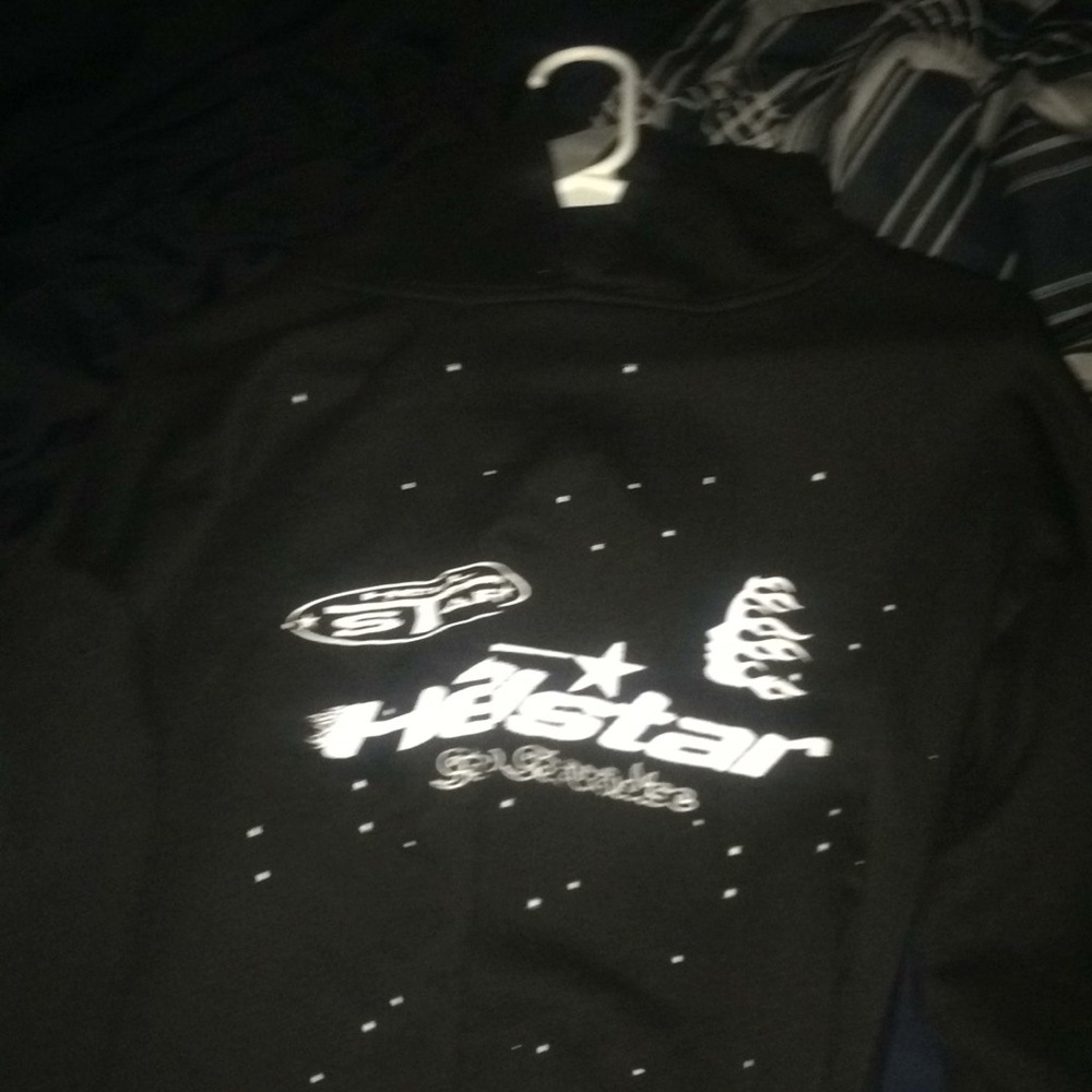 Hellstar hoodie men’s black and white